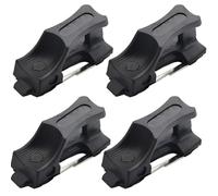 Confezione da 4 Basi Tattiche a Estrazione Rapida per Caricatori M4, Accessorio per Ricarica Veloce con Attacco a Scatto, Facile da Installare, Portacaricatori per Airsoft e Paintball(Black)
