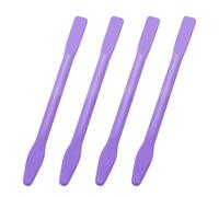 Confezione da 4 bastoncini di cera per sopracciglia antiaderenti, spatola in silicone per sopracciglia, applicatore per ceretta riutilizzabili, bastoncini di cera dura per uso domestico e salone del