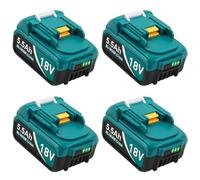 Confezione da 4 batterie da 18 Volt per Makita BL1860B da 18 V - batterie di ricambio compatibili per BL1860, BL1820, 1830B, 1840B, 1850B, adatto per caricabatterie originali Makita da 18 V