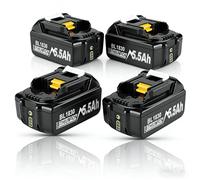 Confezione da 4 batterie da 5500 mAh compatibili con batterie Makita 18 V 5,5 Ah BL1850B BL1850 BL1840 BL1830B BL1830 BL1815 194205-3 194309-1 LXT400 5.0Ah con indicatore LED