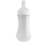 Confezione da 4 bottiglie da spremere da 350 ml con scala graduata a prova | Set da 4 pezzi, capacità 350 ml ciascuno, scala di misurazione integrata, tappo a prova di perdite, essenziale per la cucina