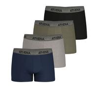 Confezione da 4 boxer Basic Coton Nero S Tinta unita