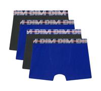 Confezione da 4 boxer in cotone elasticizzato Blu 8 anni - 126 cm Tinta unita
