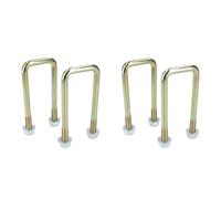Confezione da 4 bulloni a U M10 40 mm x 110 mm per rimorchi con dadi ALTA RES...