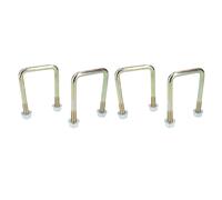 Confezione da 4 bulloni a U M10 60 mm x 90 mm per rimorchi con dadi ALTA RESI...