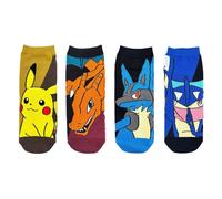 Confezione da 4 calzini Pokemon Mega Evolution - grandi (26-29 cm) tutti i...