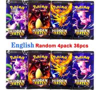 Confezione Da 4 Carte Pokemon 151 Team up Sun & Moon Thunder Gioco Di Carte Coll