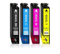 Confezione da 4 cartucce compatibili con Epson 604 | 604XL per XP-2200 XP-2205 XP-3200 XP-3205 XP-4200 XP-4205 WF-2910DWF WF-2930DWF WF-2935DWF WF-2950DWF