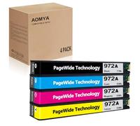 Confezione da 4 cartucce d'inchiostro compatibili 972 972A per HP Pagewide 352dw 377dw 452dn 452dw 477dn 477dw 552dw 577dw 452dw PageWide Managed 55250dw P57750dw stampante B/C/M/Y