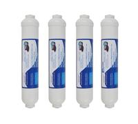 Confezione Da 4 Cartucce Filtro Acqua A Carbone Attivo In Linea Da 10" For Frigorifero E Macchina For Il Caffè Con Sistema A Osmosi Inversa