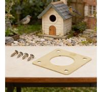 Confezione da 4 casette per uccelli in metallo per rafforzare l'integrità frontale della scatola contro i predatori che si arrampicano (27,9 cm)