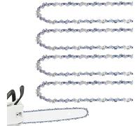 Confezione da 4 catene per motosega da 45,7 cm, passo 3/8", calibro 0,050", 62 maglie di trasmissione, adatte a Poulan, Craftsman, Echo, Homelite e molto altro ancora