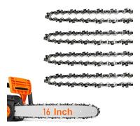 Confezione da 4 catene per motosega per barra da 40,6 cm, 57 maglie, 3/8" LP 0,1 cm, catena di ricambio adatta per Titan, Black & Decker, Einhell, Ryobi, Oregon