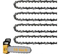 Confezione da 4 catene per motosega per barra da 40 cm, passo 3/8", 56 maglie di trasmissione, calibro 0,1 cm, compatibile con Oregon Titan TTL758CHN, Einhell GH-EC 2040, McCulloch e altre motoseghe