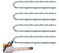 Confezione da 4 catene per motosega Stihl 0,325 cm passo .63" Gauge 74 maglie di trasmissione 26RS 74, catene di ricambio per Stihl MS271 Farm Boss MS311 MS291 MS261 36390050074 Oregon L74, V74 e