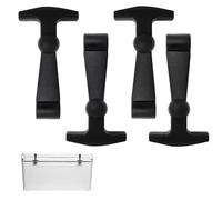 Confezione da 4 chiavistelli di raffreddamento neri, accessori per Yeti Cooler, chiusure di ricambio Yeti (nero)