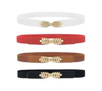 Confezione Da 4 Cinture Eleganti, Cinture Elastiche, Cinture Elastiche Da Donna, Cinture Moda, Accessori Abbigliamento, Cinture Eleganti, Cinture Decorative Per Abiti