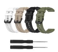 Confezione da 4 cinturini compatibili con Amazfit T-Rex Ultra Smart Watch, cinturino di ricambio in morbido silicone, per donne e uomini, Senza pietre preziose
