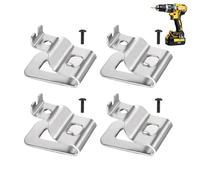 Confezione da 4 clip da cintura adatte per Dewalt, clip da cintura con viti in acciaio inox per Dewalt, clip per cintura, gancio per trapano, cinture per utensili elettrici da 20 V