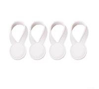 Confezione da 4 clip magnetiche con materiale in pelle, progettate per tenere il tessuto e regolazioni dell'abbigliamento, adatte per riparazioni rapide di abbigliamento e organizzazione domestica