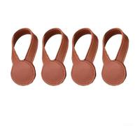 Confezione da 4 clip magnetiche con materiale in pelle, progettate per tenere il tessuto e regolazioni dell'abbigliamento, adatte per riparazioni rapide di abbigliamento e organizzazione domestica