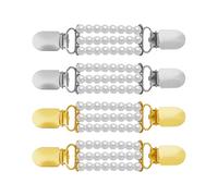 Confezione Da 4 Clip Per Cardigan Con Perle, Clip Per Sciarpa Da Donna, Clip Per Tensione Maglione Alla Moda, Clip Per Decorazione Abbigliamento