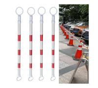 Confezione da 4 Coni stradali Riflettenti, estensibili da 1,68 m a 3 m, barriera di Sicurezza per la Sicurezza Stradale e Il Controllo del Traffico, Ideale per parcheggi ed Eventi.