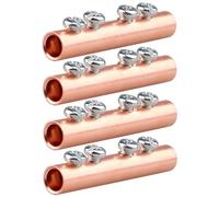 Confezione da 4 connettori di transizione rame-alluminio, terminali antischiacciamento ad alta potenza, 1,5-50 mm², fissaggio a doppia vite Striscia di connessione(A,(25-50 sq mm))