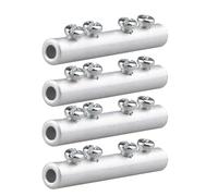 Confezione da 4 connettori di transizione rame-alluminio, terminali antischiacciamento ad alta potenza, 1,5-50 mm², fissaggio a doppia vite Capicorda(B,(10-35 sq mm))