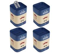 Confezione da 4 contenitori per lame di rasoio per lame di rasoio di sicurezza, salvafreschezza staccabile per rasoi usati, custodia per smaltimento di ferro e rasoio di grande capacità (blu)