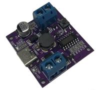 Confezione da 4 controller per ventola motore brushless pwm, 3 velocità regolabili 5 V 7 V 9 V, modulo IC interfaccia CC con ingresso di tipo C e MOS esterno per progetti di raffreddamento elettronici