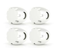 Confezione da 4 coperture per maniglie di sicurezza per bambini, a prova di bambino, con doppia serratura, adatte per la maggior parte dei pomelli (6 cm x 4,29 cm), senza bisogno di attrezzi per la