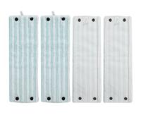 Confezione da 4 copri mocio in microfibra per Leifheit Combi/Clean Twist M Micro Duo, adatti a tutti i tipi di pavimenti, con forte assorbimento dell'acqua e super effetto antimacchia