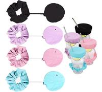 Confezione da 4 copribevande elastici convertibili con coperchio anti spuntoni, copertura protettiva per bevande, per feste, spiaggia, viaggi, riutilizzabili, alla moda, accessori di sicurezza