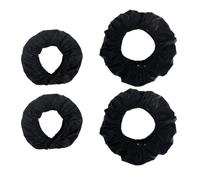 Confezione da 4 copricerchi per passeggini, accessori per passeggino, colore nero