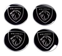 Confezione da 4 Coprimozzi Ruota per Peugeot 108 Top Cabrio 2018-56mm,Coprimozzi Auto Adesivo Copricerchio Copertura Centrale Ruota Auto Adesivo Badge