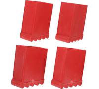 Confezione da 4 copripiedi antiscivolo rossi per scale, paracolpi per scale domestiche, tappi protettivi per scale facili da installare.