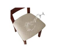 Confezione da 4 coprisedie impermeabili per sala da pranzo e cucina (cachi)