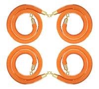 Confezione da 4 corde per controllo della folla personalizzabili, per uso interno/esterno, ideali per cinema, grandi inaugurazioni ed esposizioni, lunghezza 245 cm