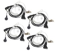 Confezione da 4 cuffie vivavoce HQRP a 2 pin per Kenwood TK-3360 TK-3400 TK-3402