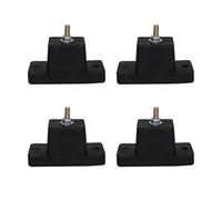 Confezione da 4 cuscinetti ammortizzatori a vibrazione per supporto aria condizionata, assorbimento degli urti, supporto in gomma per ridurre il rumore dell'unità esterna