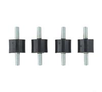 Confezione da 4 cuscinetti ammortizzatori in gomma e metallo, M5, M6, M8, per motori, pompe, Silent Block (M8)