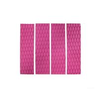 Confezione da 4 cuscinetti di trazione per tavole da surf con scanalatura diamantata, perfetti per vari tipi di tavole da surf (The Pink 4)