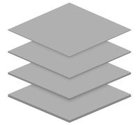 Confezione da 4 cuscinetti termici da 12,8 W/mK, 100 x 100 x 0,5 mm/1 mm/1,5 mm/2 mm, Thermal Pad riutilizzabile per dissipatore di calore del computer portatile, CPU, GPU, radiatore