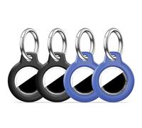 Confezione da 4: custodia per Airtag MOLOSLEEVE con portachiavi, portachiavi anti-graffio per etichette Apple Air, accessori Airtag per localizzatore di oggetti GPS, multicolore