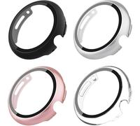 Confezione da 4 custodie e pellicole protettive in vetro temperato XiHAMA compatibili con Google Pixel Watch2/Pixel Watch