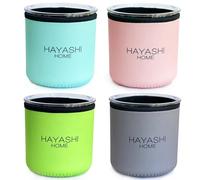 Confezione da 4 custodie per gelato in neoprene compatibili con contenitori Ninja Creami Pinte NC299, NC300, NC301 HAYASHI home
