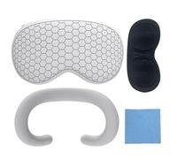 Confezione da 4 custodie protettive in silicone per occhiali MR Lens Pad protettivo per MR Headwear Resistenza agli urti Anti Guard, bianco, Taglia unica