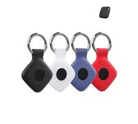 Confezione da 4 custodie protettive per Tile Mate 2022/2024 anti-perdita con portachiavi in silicone, custodia resistente ed elegante, impermeabile, anti-caduta, nero, bianco, blu, rosso
