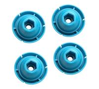 Confezione da 4 dischi adesivi compatti realizzati in ABS con testa di spinta da 50 mm che offrono una forte spinta e aperture da 8 mm e 14 mm, piastra di spinta in ABS ad alta spinta